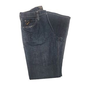 Ariat M5 Straight Leg REBAR Jeans Men's 36x30 Dark Blue Denim